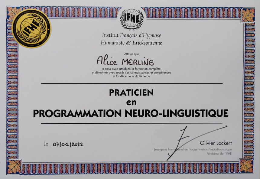Diplome Neuro Linguistique